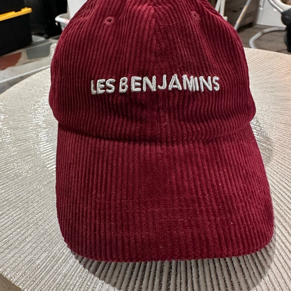 Les Benjamins Burgundy Corduroy Hat